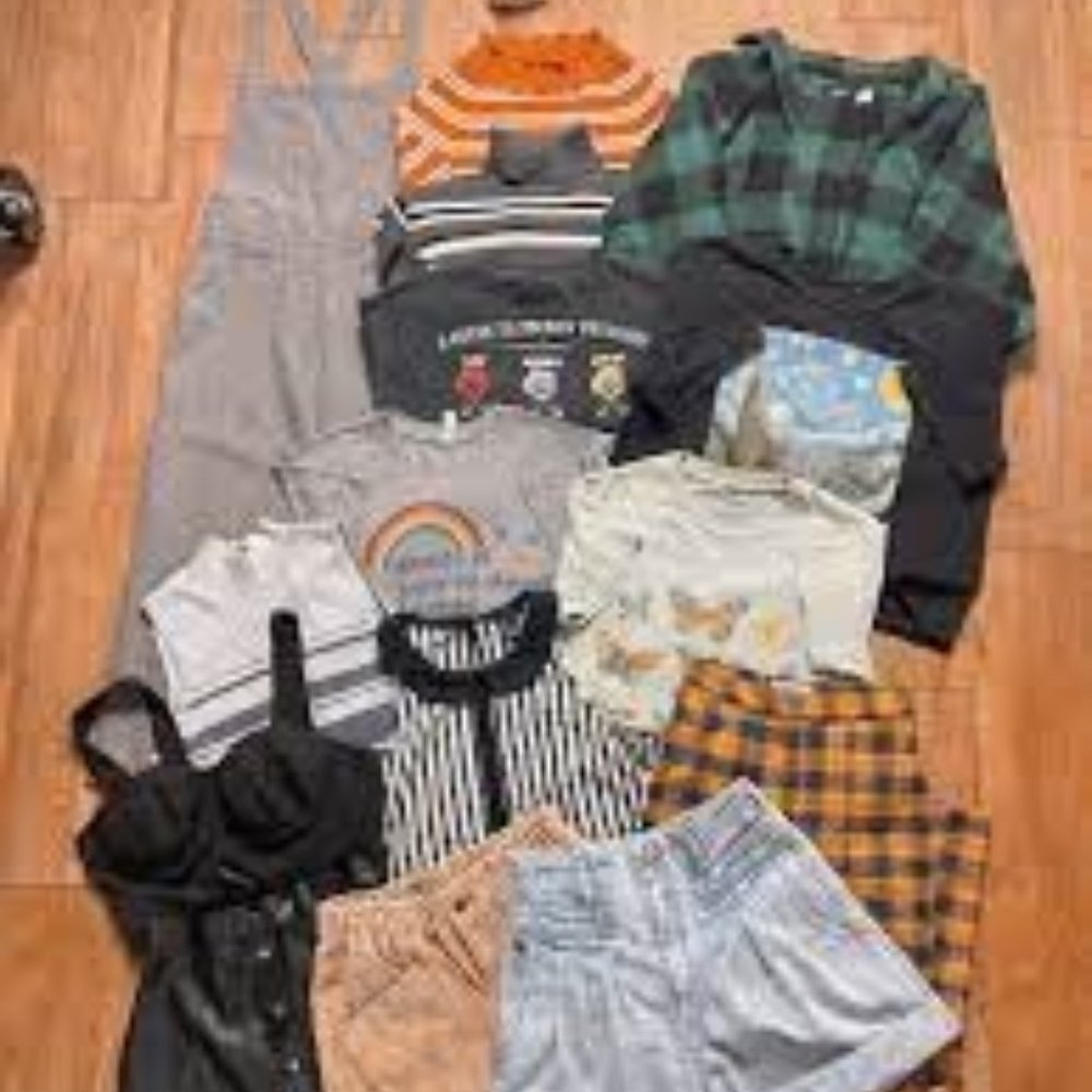 Lot of Junior's Clothing Size Large!! Valued over $200! 9 items!